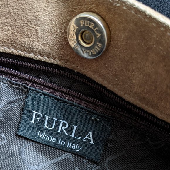FURLA suede handbag - Picture 3 of 6